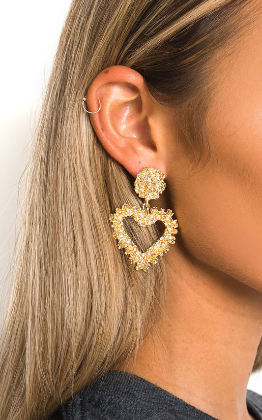 Statement Heart Earrings