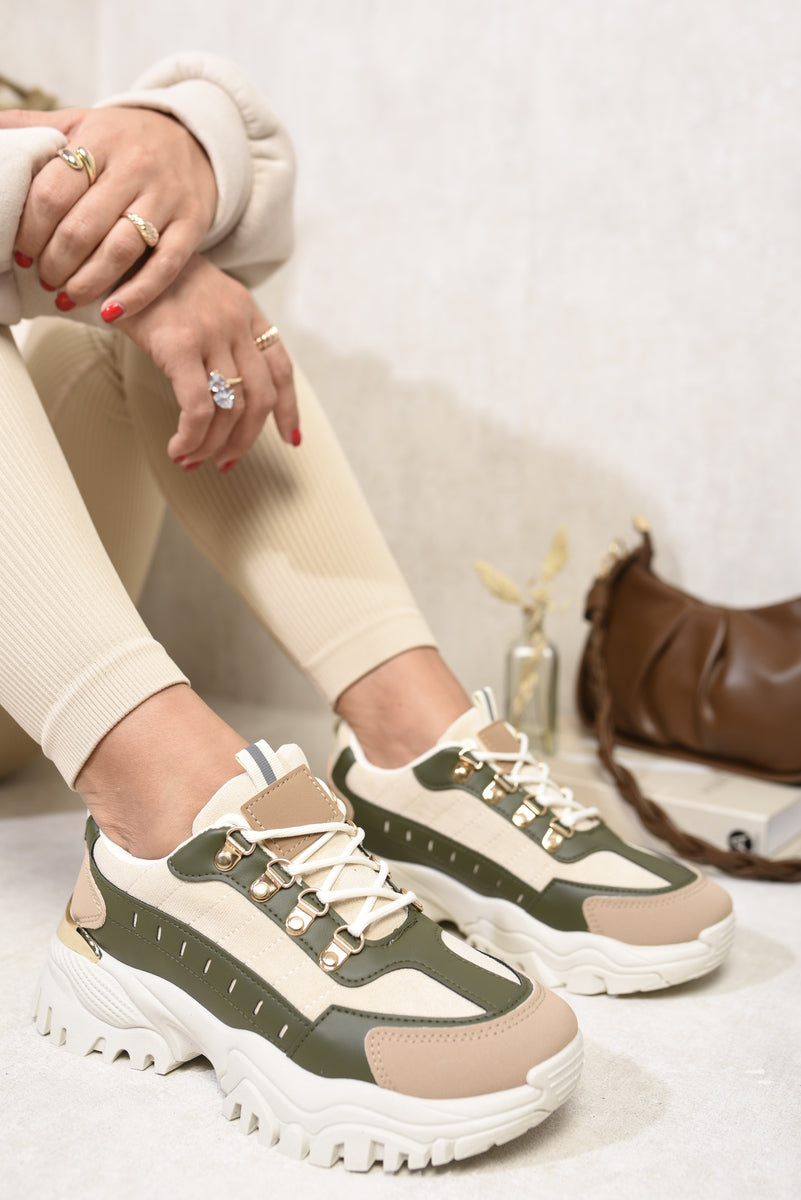 Lace Up Chunky Trainers