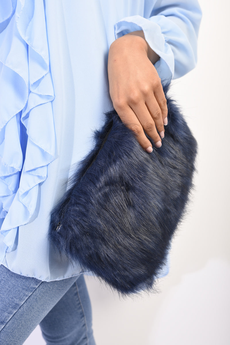 Faux Fur Shoulder Bag