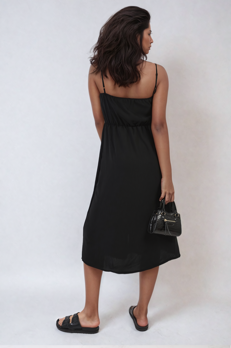 Button Front Strappy Midi Dress Sizes S/M M/L