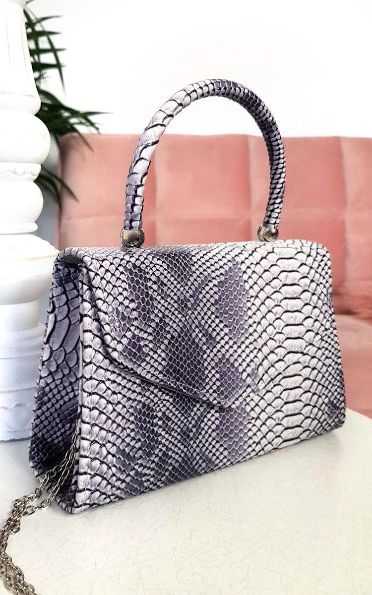 Croc Print Handbag Mutiple Colours