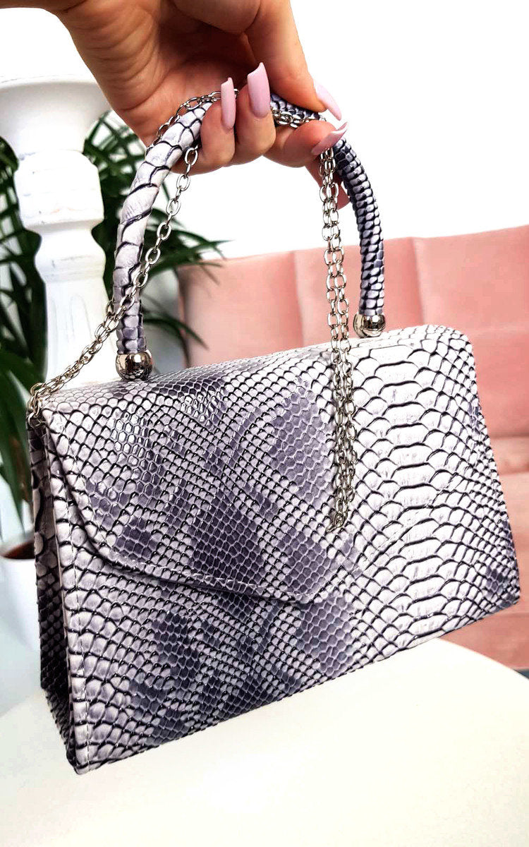 Croc Print Handbag Mutiple Colours