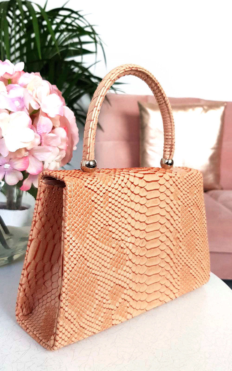 Croc Print Handbag Mutiple Colours