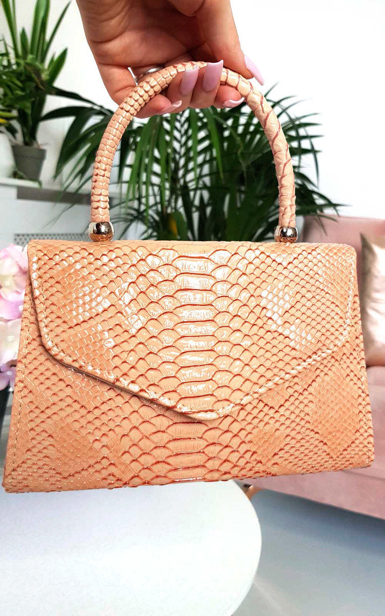 Croc Print Handbag Mutiple Colours