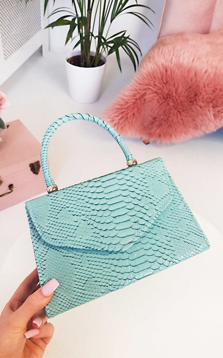 Croc Print Handbag Mutiple Colours