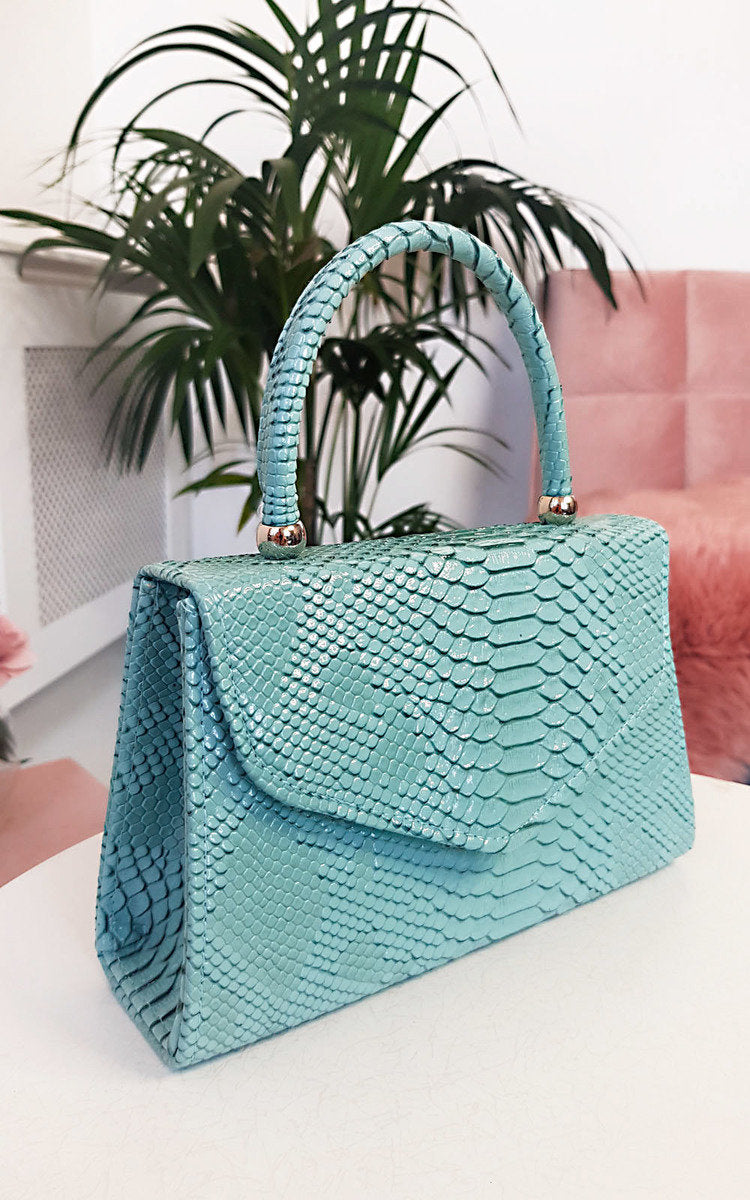 Croc Print Handbag Mutiple Colours