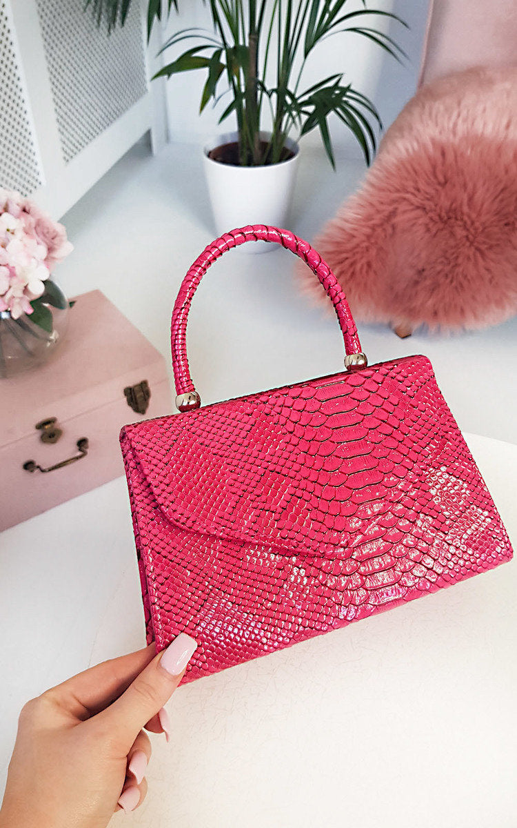 Croc Print Handbag Mutiple Colours