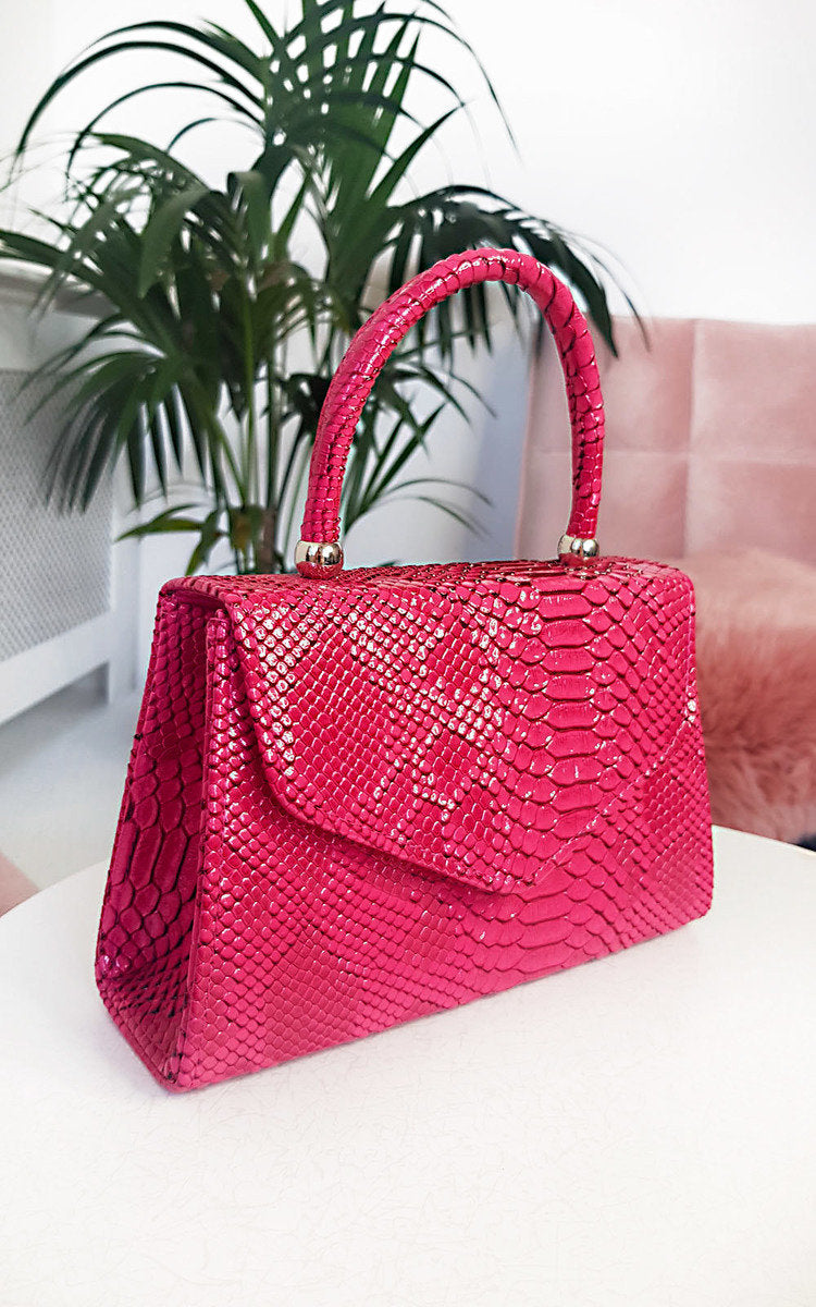 Croc Print Handbag Mutiple Colours