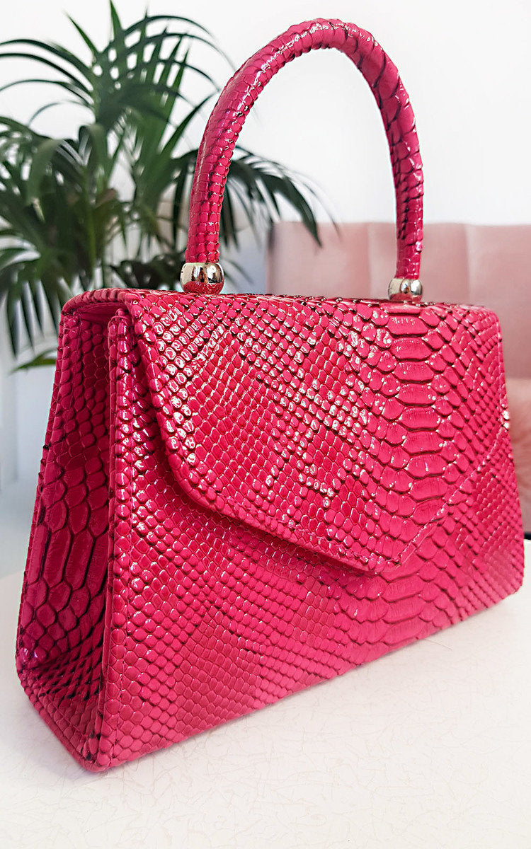 Croc Print Handbag Mutiple Colours