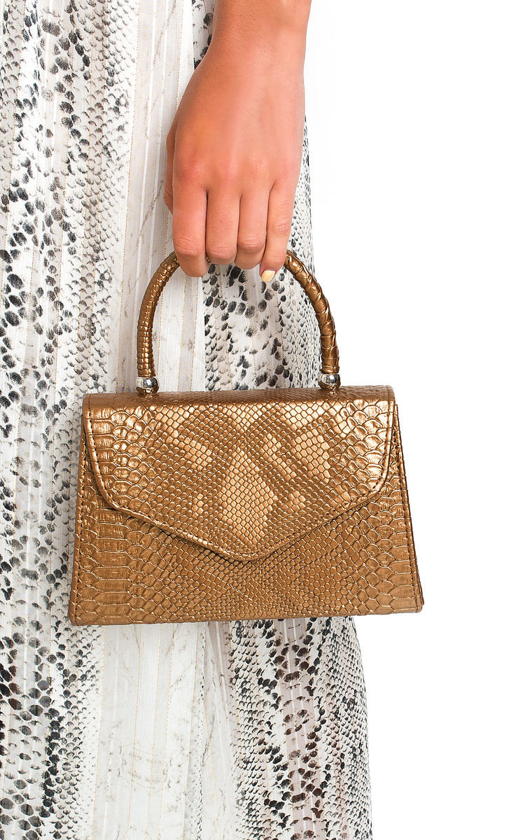 Croc Print Handbag Mutiple Colours