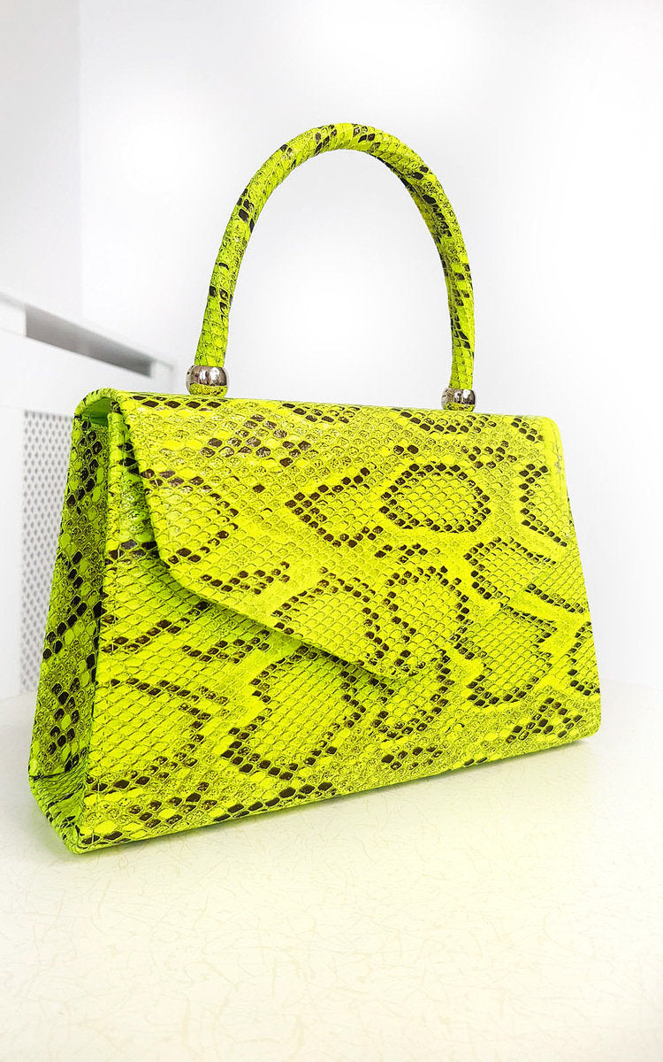 Croc Print Handbag Mutiple Colours