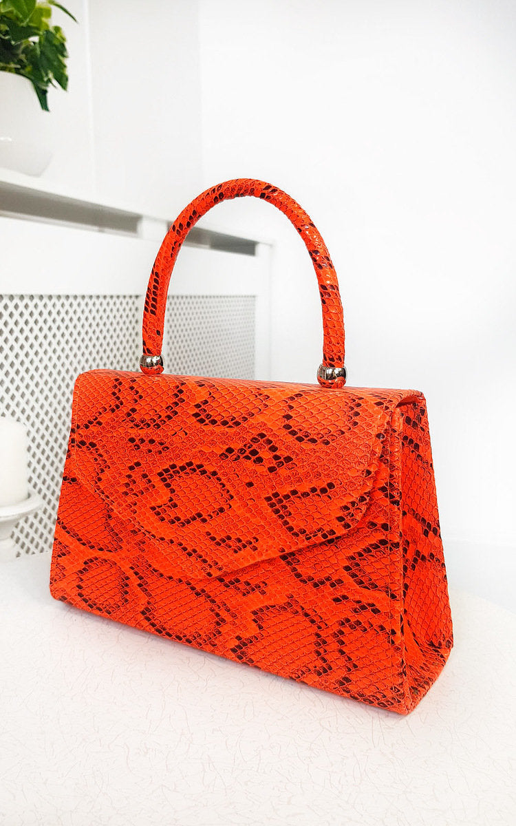 Croc Print Handbag Mutiple Colours