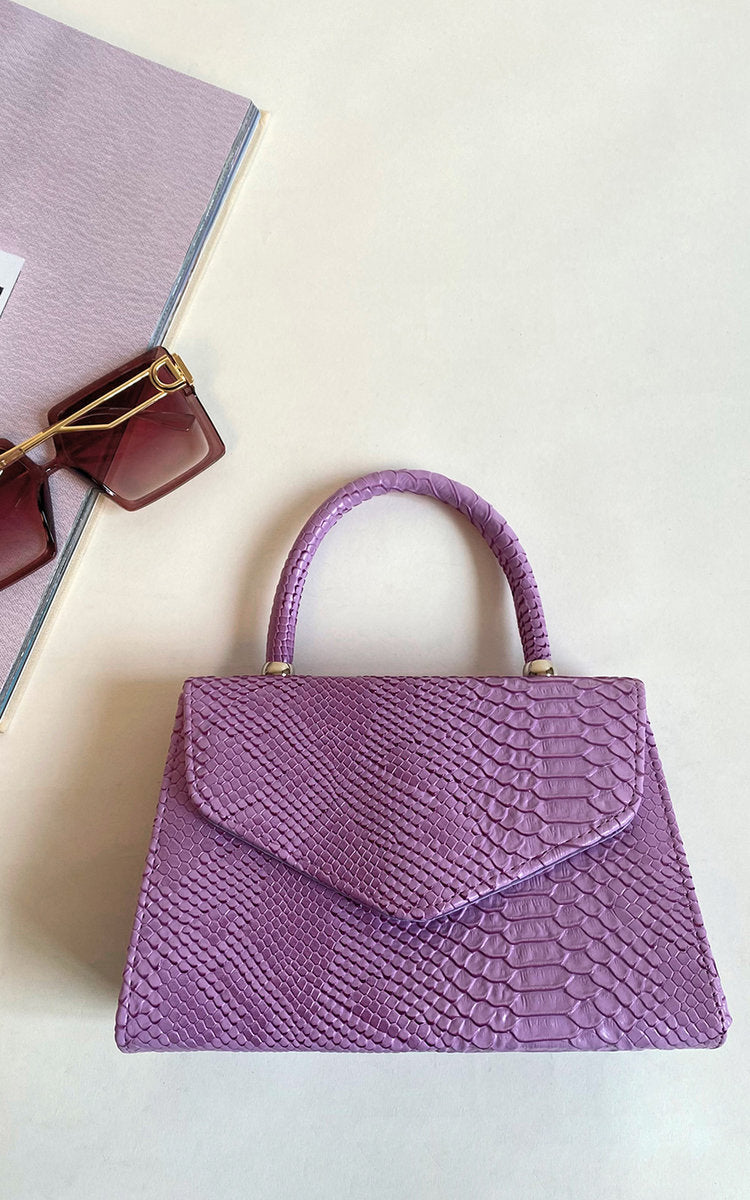 Croc Print Handbag Mutiple Colours