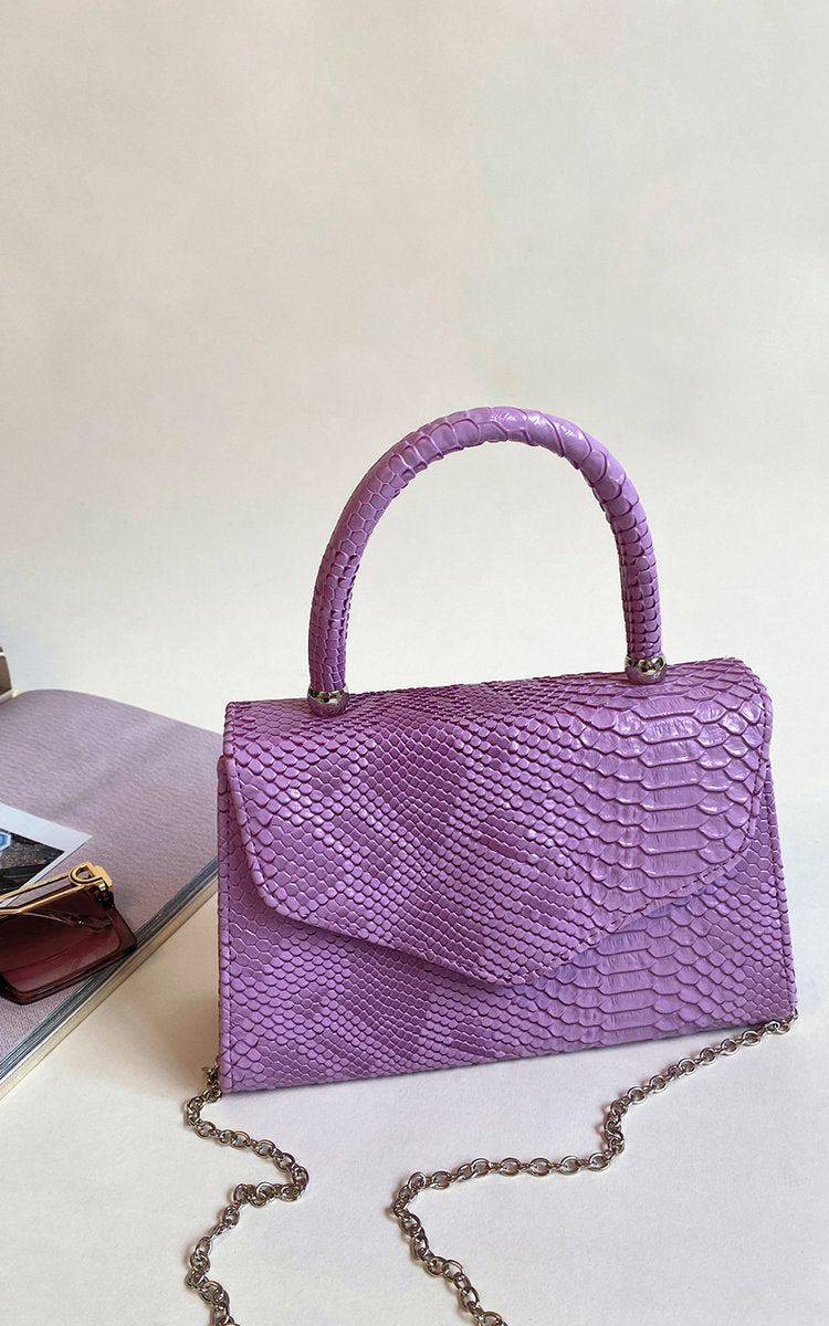 Croc Print Handbag Mutiple Colours