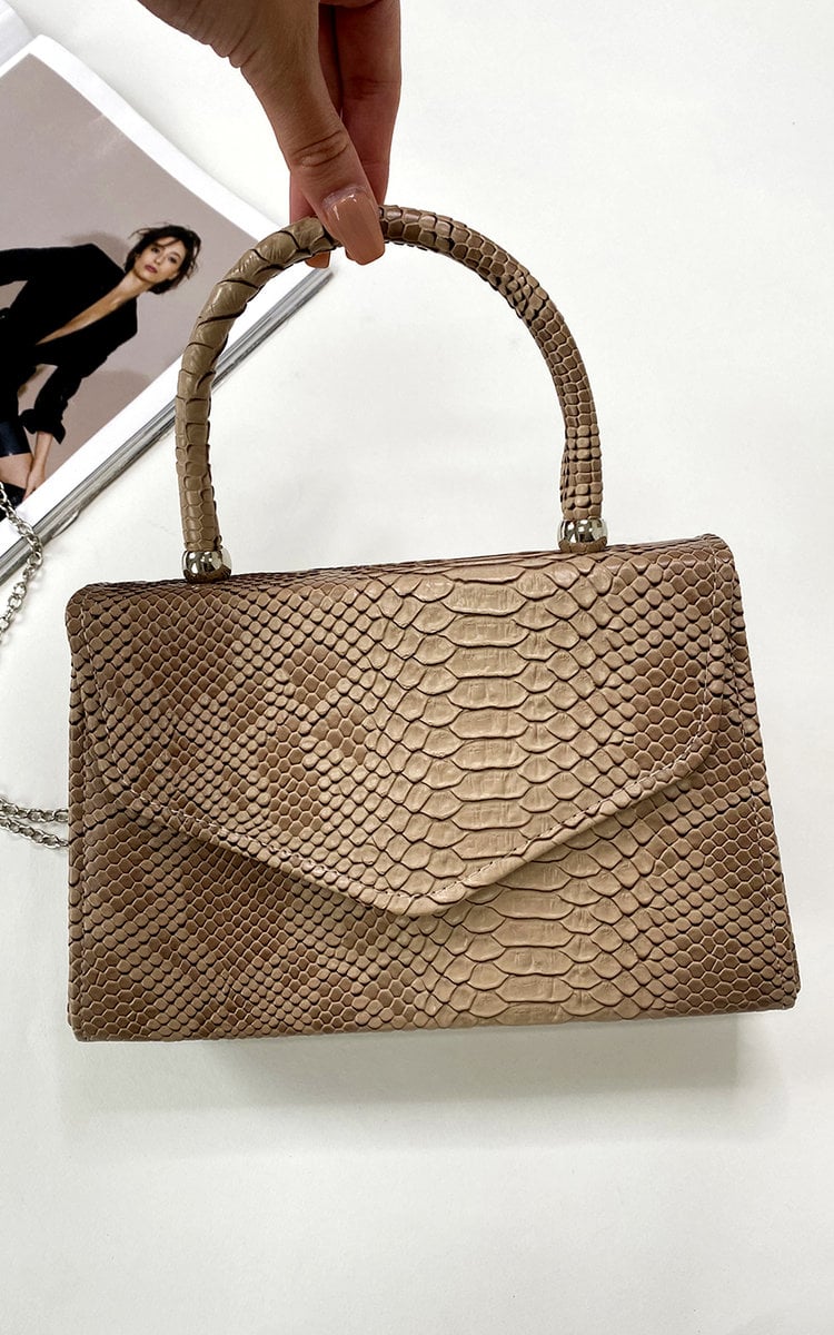 Croc Print Handbag Mutiple Colours