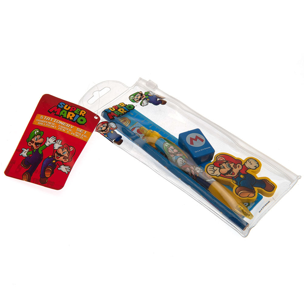 Super Mario 5pc Stationery Set Mario