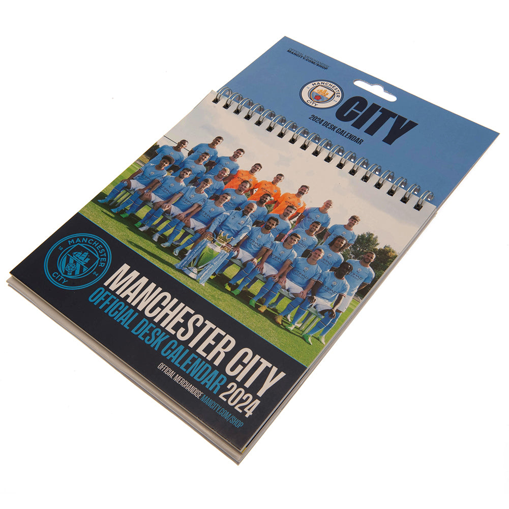 Manchester City FC Desktop Calendar 2024