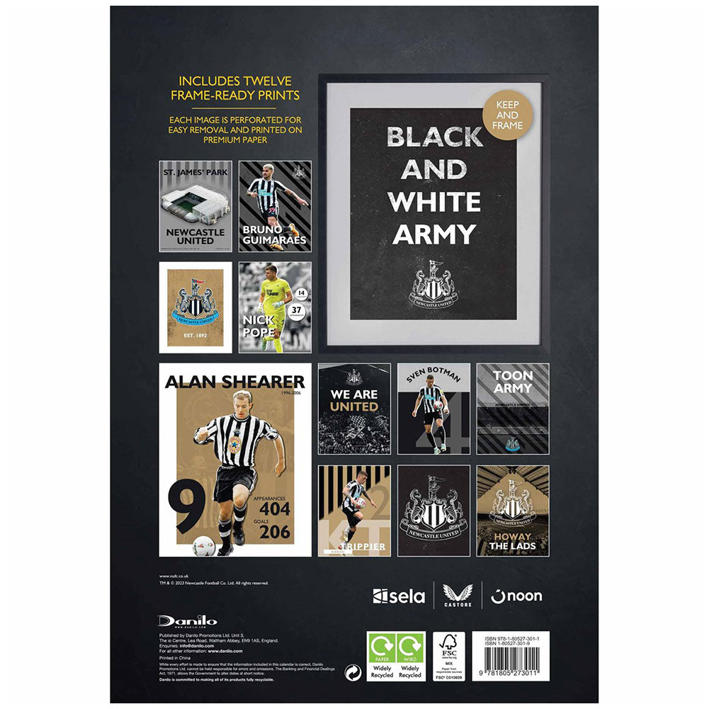 Newcastle United FC Deluxe Calendar 2024