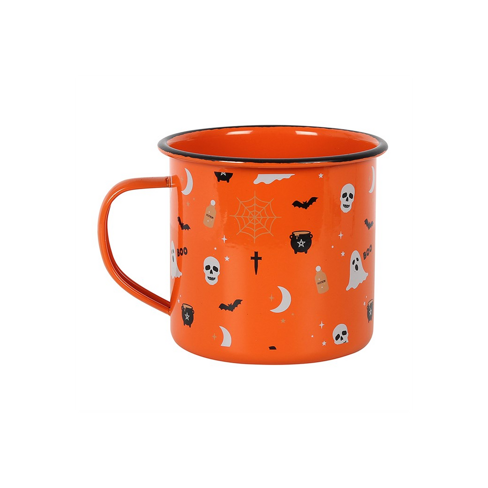 Halloween Print Enamel Mug