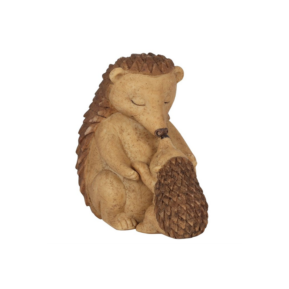 Happy Hoglet Mother and Baby Hedgehog Ornament