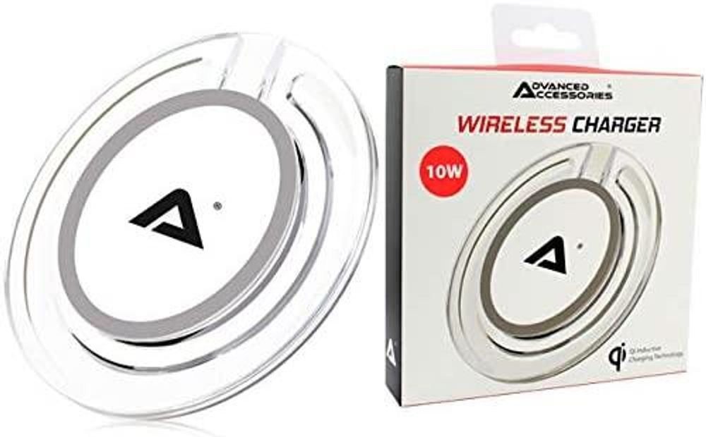 Advanced Accessories 10W Qi Standard Wireless Charger-White