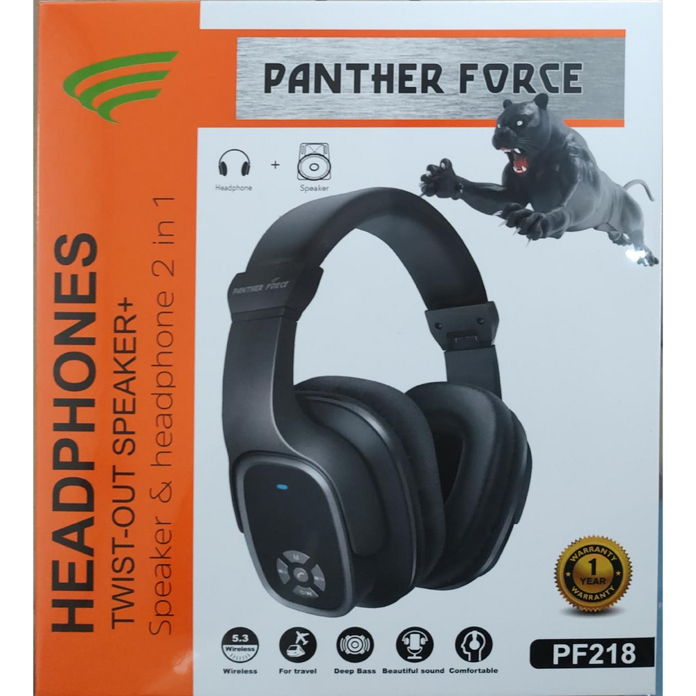 Panther Force Wireless Bluetooth Headphone + Twistout Speaker PF218