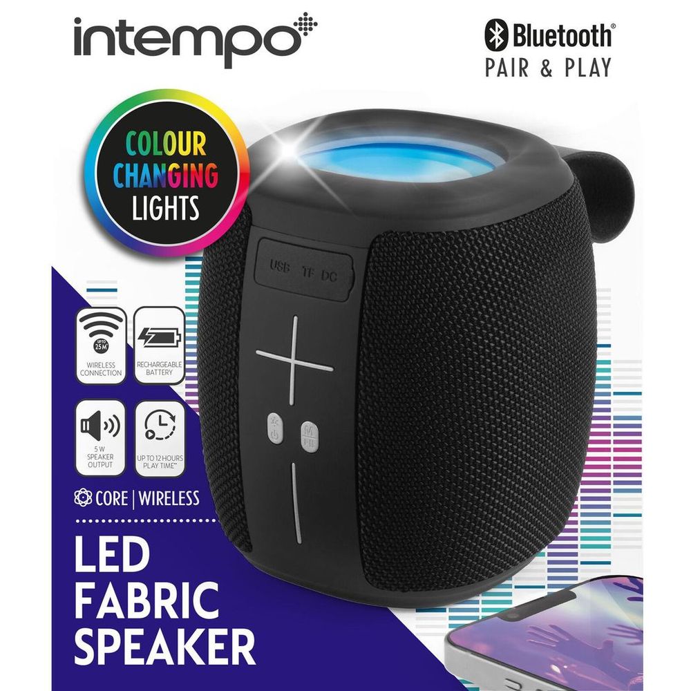 Intempo LED Fabric Speaker